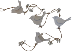 Metal Bird Garland (P/SG01)