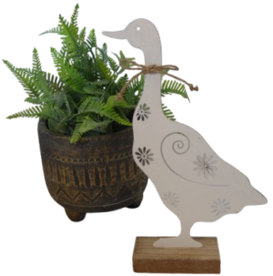 Metal Duck on Base Large (P/SG03)