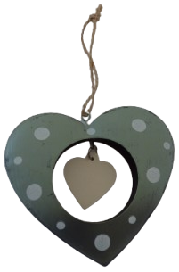 Metal Heart on Hanger Small (P/SG13)